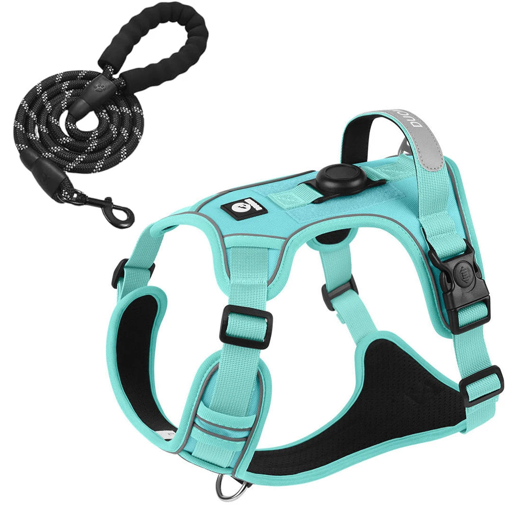 Tactical Dog Harness & Leash Set – AirTag Holder | PuppyPaw™