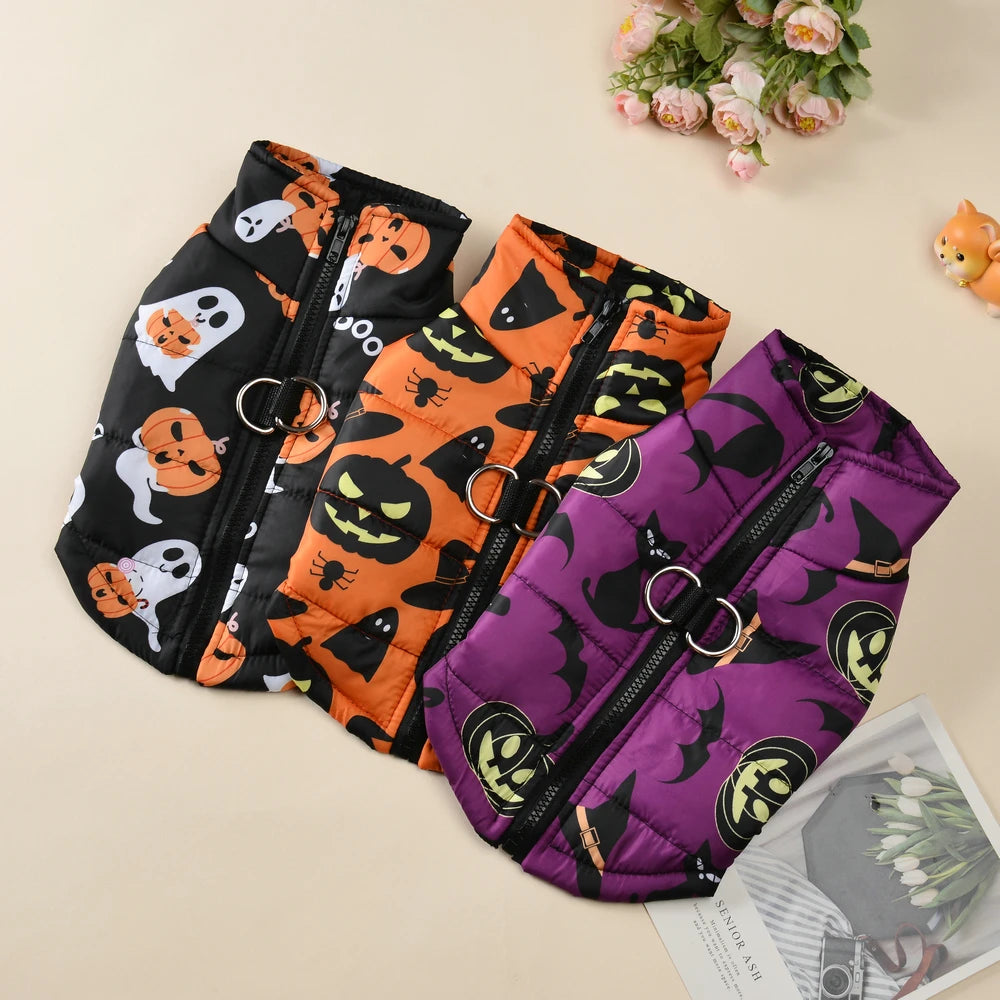 Halloween Waterproof Dog Vest – Winter Jacket | PuppyPaw™