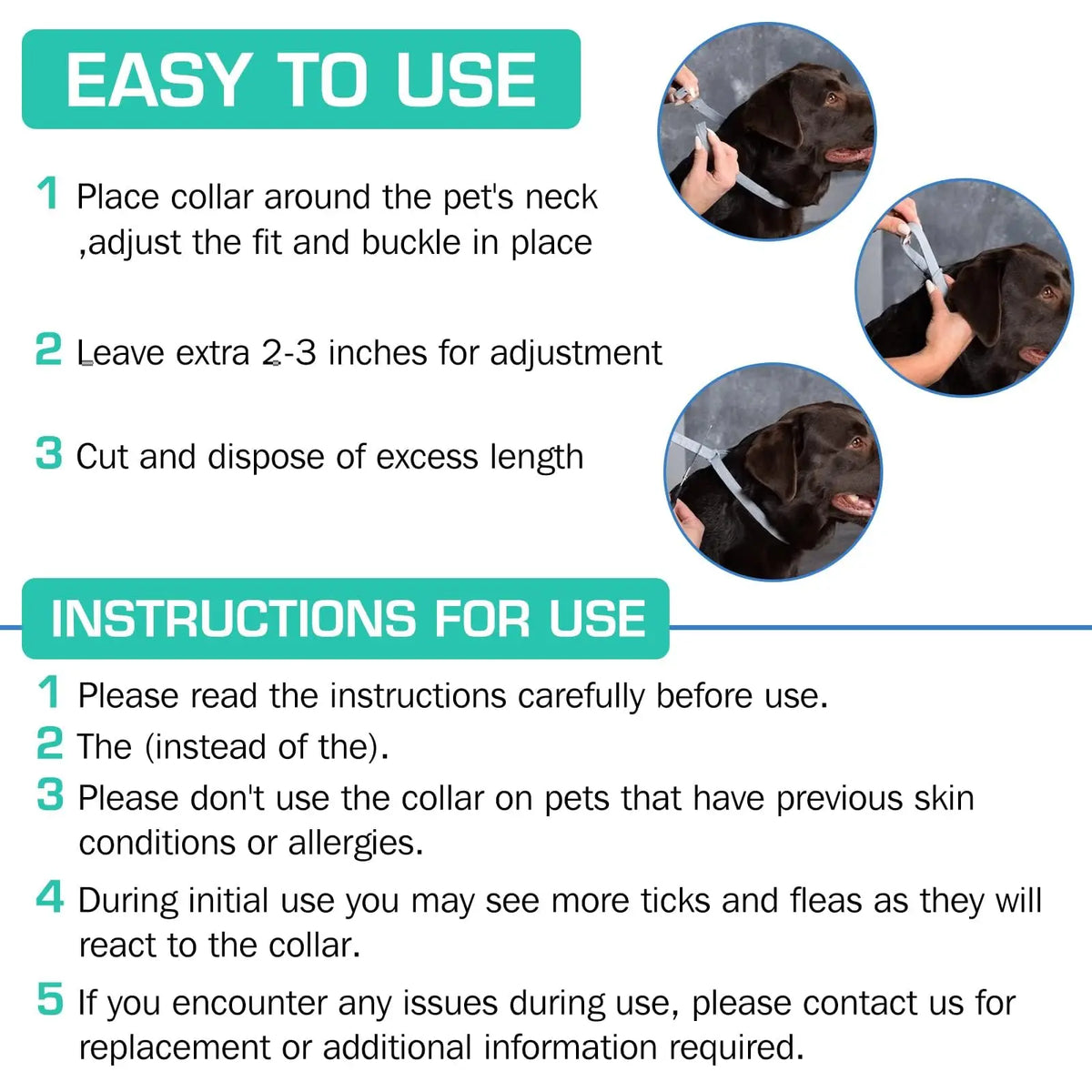 Anti-Flea & Tick Dog & Cat Collar – Silicone | PuppyPaw™