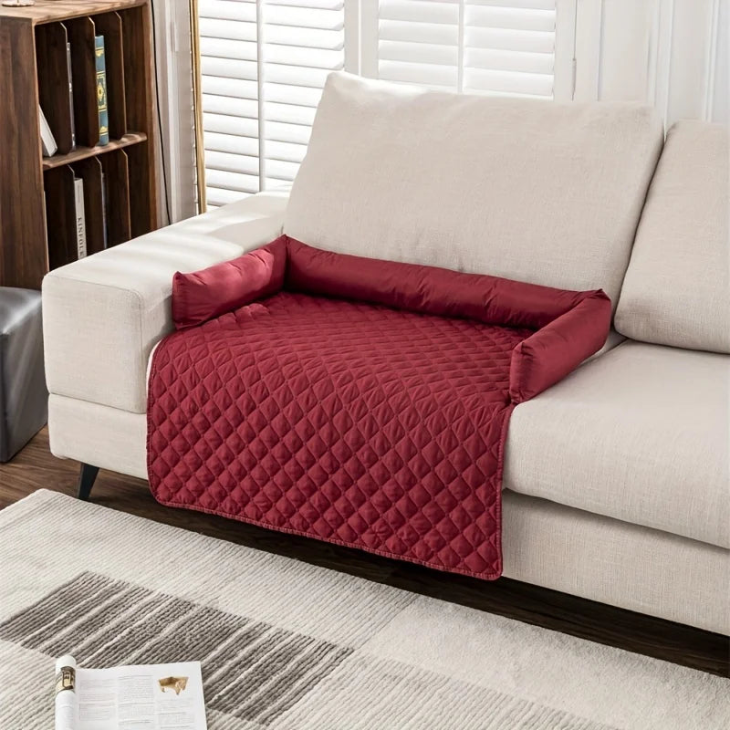 Waterproof Pet Sofa Bed – Removable Bolster Cushion | PuppyPaw™