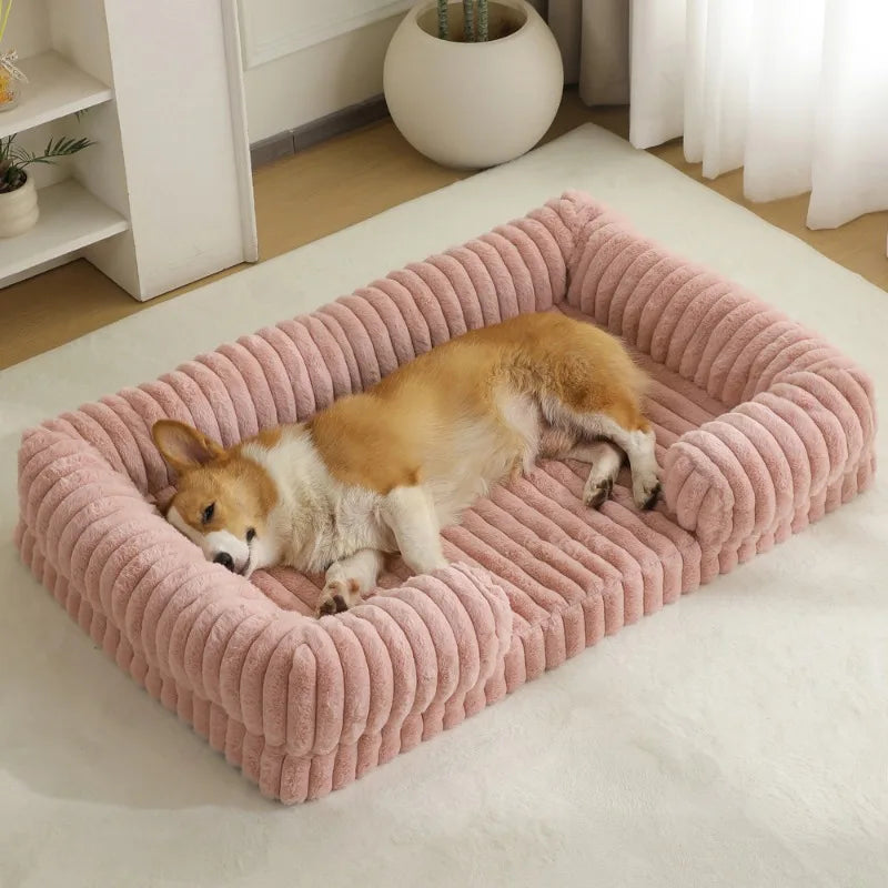 Calming Orthopedic Memory Foam Dog Bed – Bolster | PuppyPaw™