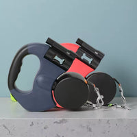 Dual Retractable Dog Leash – LED & No-Tangle | PuppyPaw™