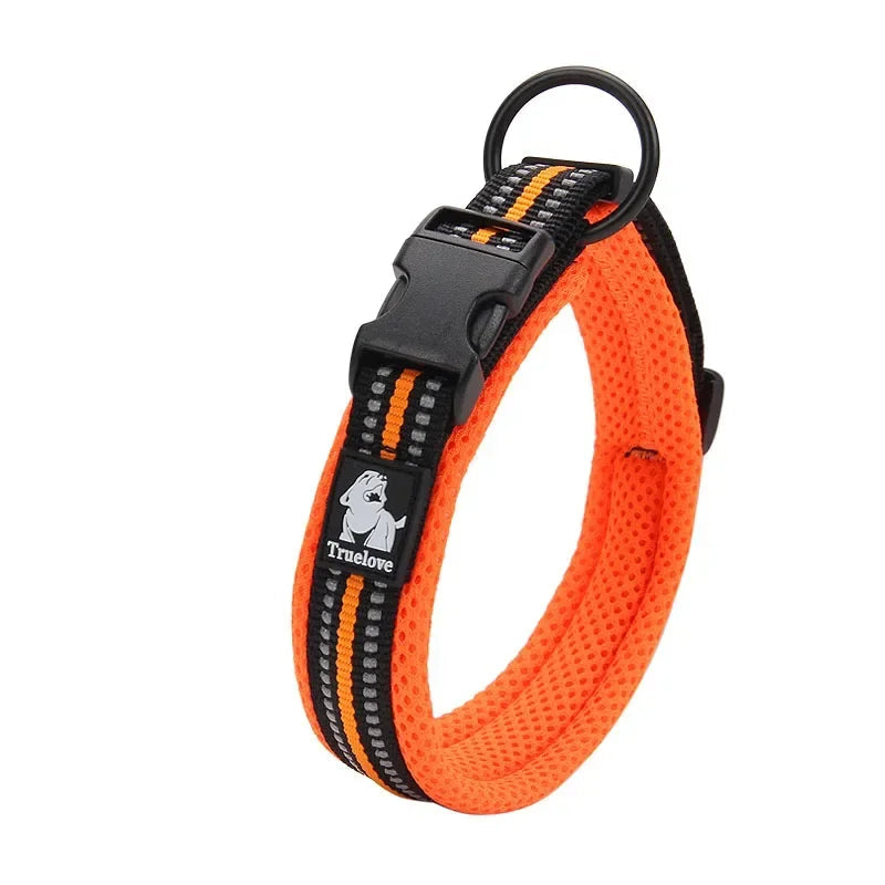 Reflective Dog Collar – Soft Mesh Padded | PuppyPaw™