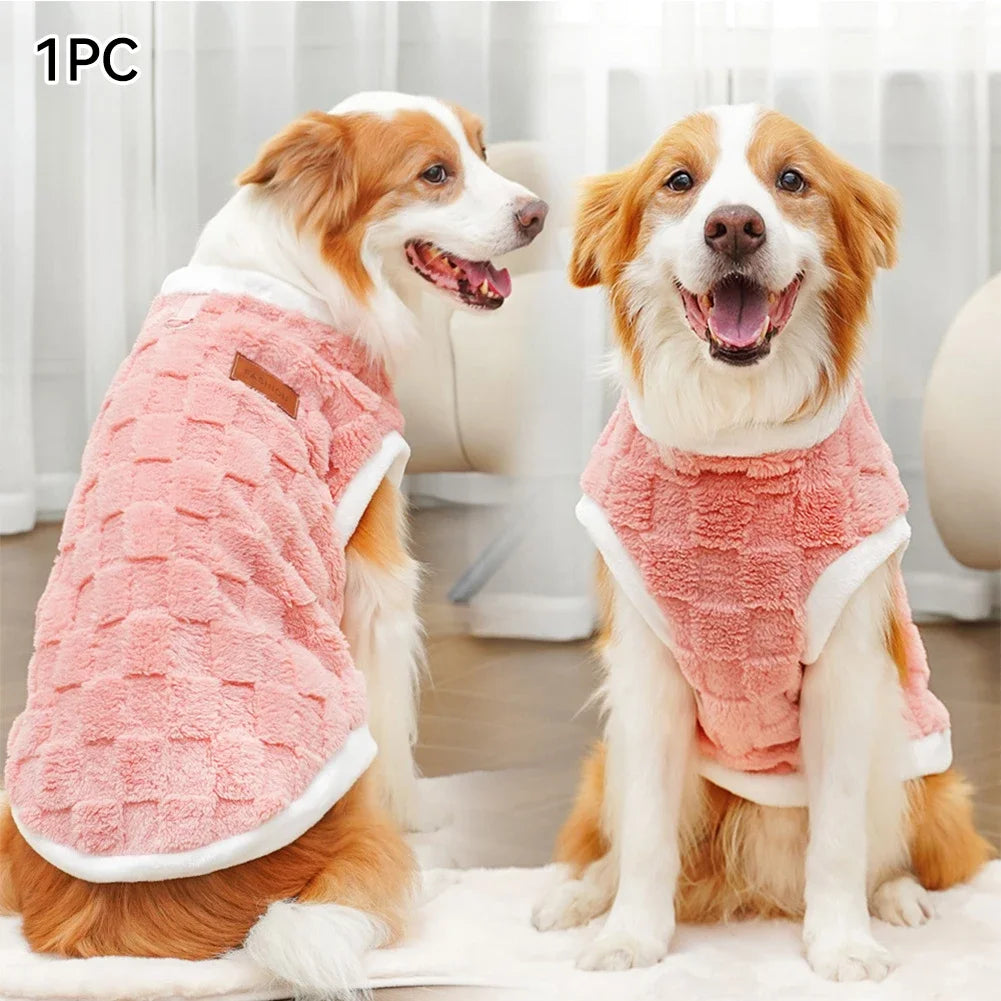 Flannel Dog Coat – Cotton Fleece Pullover | PuppyPaw™