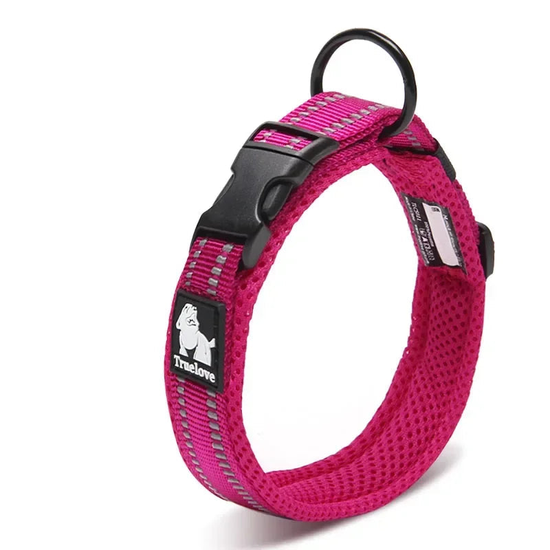 Reflective Dog Collar – Soft Mesh Padded | PuppyPaw™