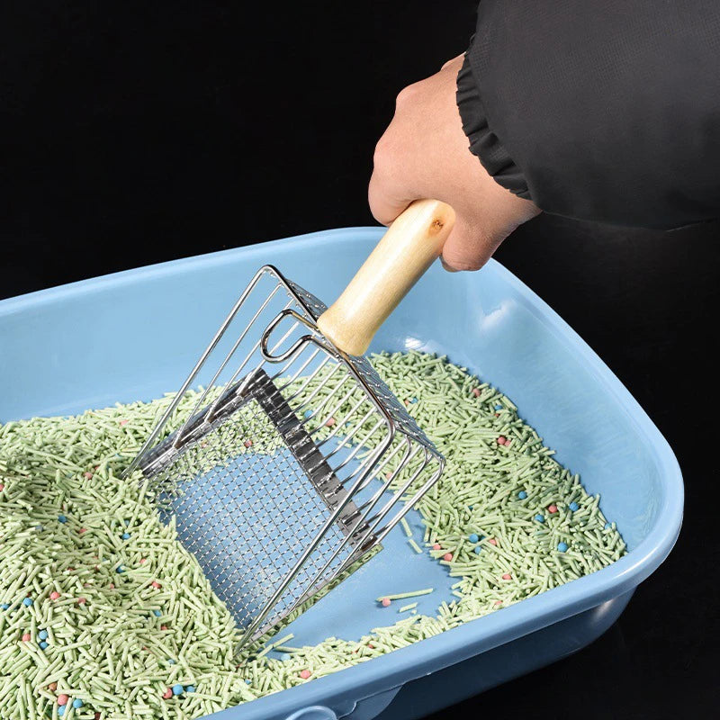 Stainless Steel Cat Litter Scoop – 2-in-1 Mesh | PuppyPaw™