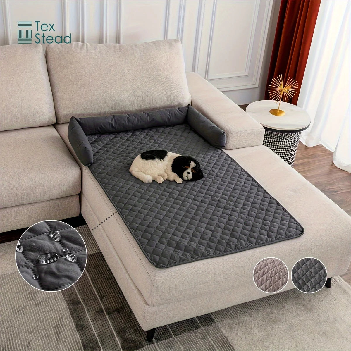 Waterproof Pet Sofa Bed – Removable Bolster Cushion | PuppyPaw™