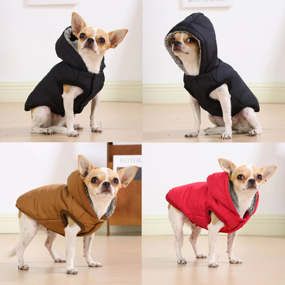 Waterproof Fleece Dog Coat – Hooded & Lined | PuppyPaw™