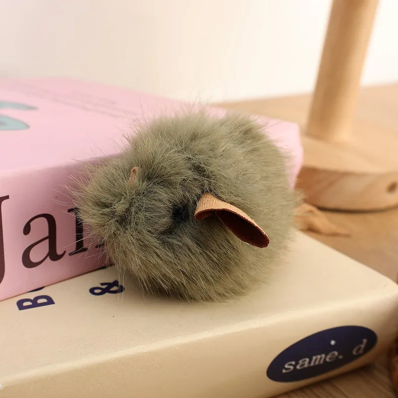 Plush Mouse Cat Toy – Squeaky Bite-Resistant | PuppyPaw™