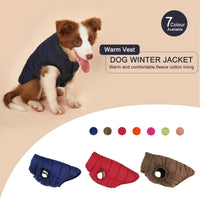 Fleece-Lined Dog Winter Jacket – Cold Proof Vest | PuppyPaw™