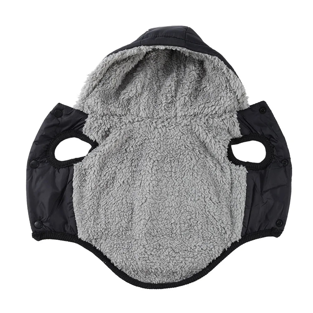 Waterproof Fleece Dog Coat – Hooded & Lined | PuppyPaw™