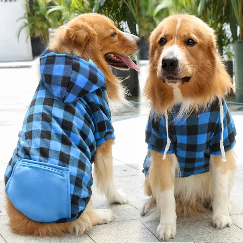 Reversible Plaid Dog Coat – Double-Sided Fleece | PuppyPaw™
