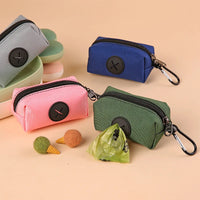 Canvas Dog Poop Bag Dispenser – Carabiner Clip | PuppyPaw™