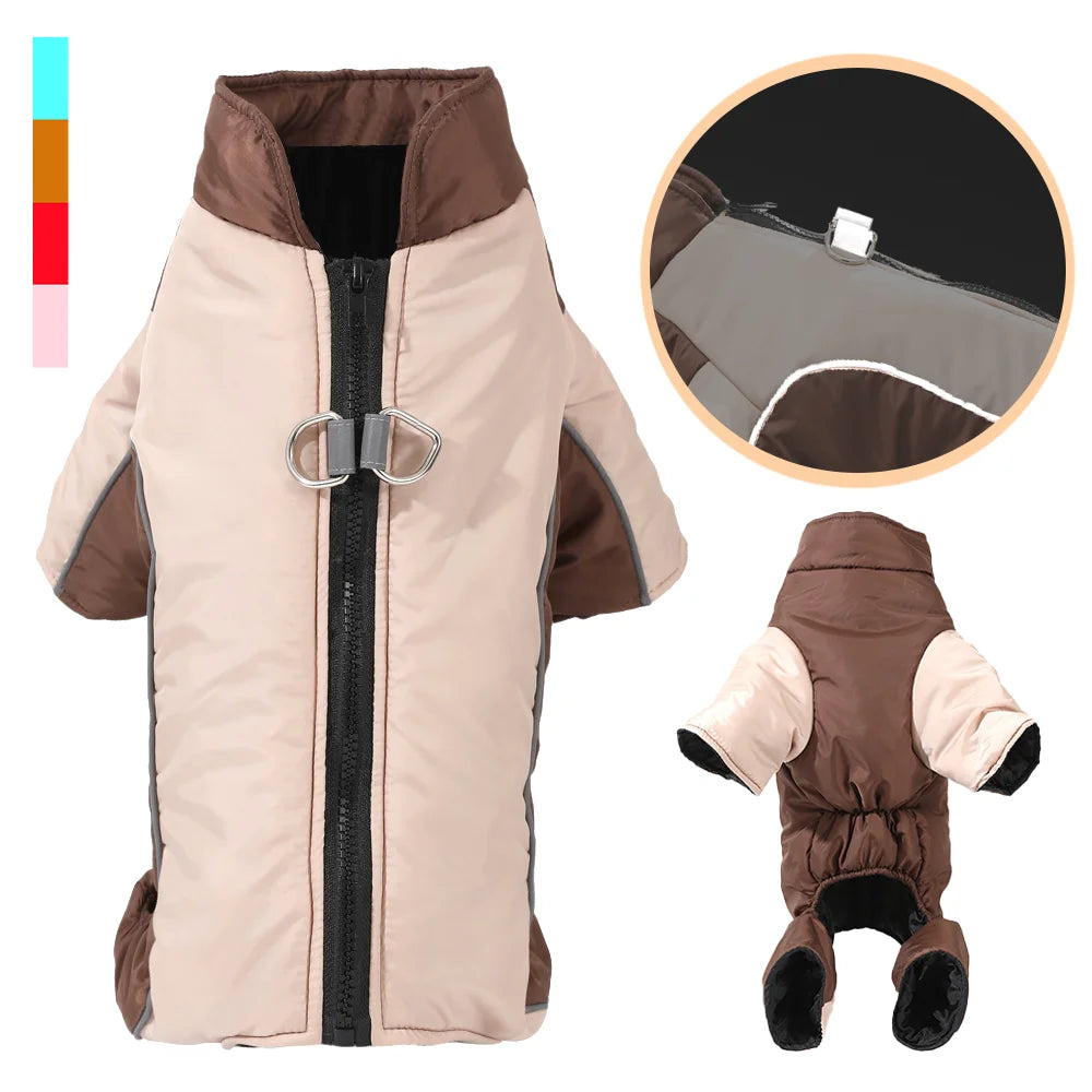 Reflective Dog Jumpsuit – Camo Winter Coat | PuppyPaw™