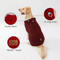 Knitted Dog Sweater – Soft Stretch Knitwear | PuppyPaw™