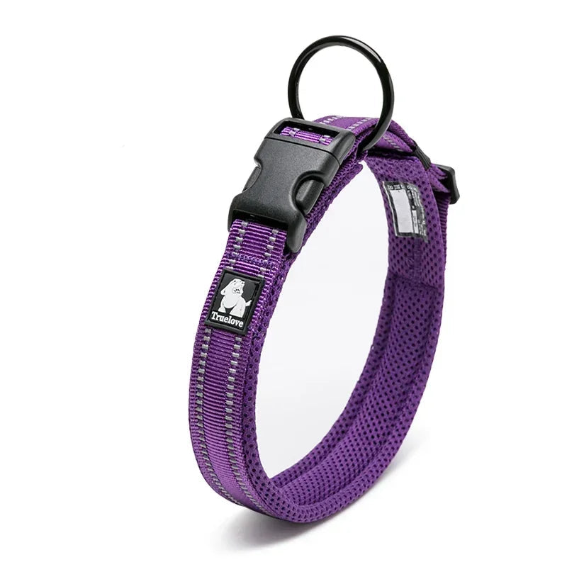 Reflective Dog Collar – Soft Mesh Padded | PuppyPaw™