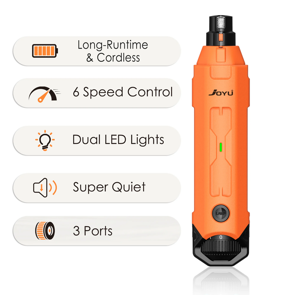 Pet Nail Grinder – 6-Speed Quiet Rechargeable | PuppyPaw™