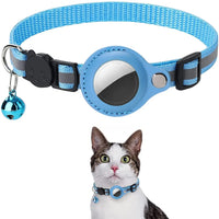 Adjustable Reflective Cat Collar – AirTag Holder | PuppyPaw™