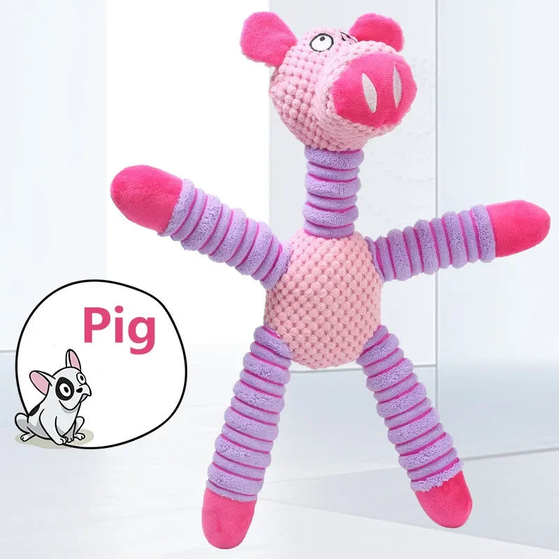 Indestructible Squeaky Dog Toy – Animal Shape | PuppyPaw™
