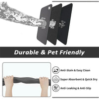 Absorbent Pet Feeding Mat – Quick Dry Non-Slip | PuppyPaw™