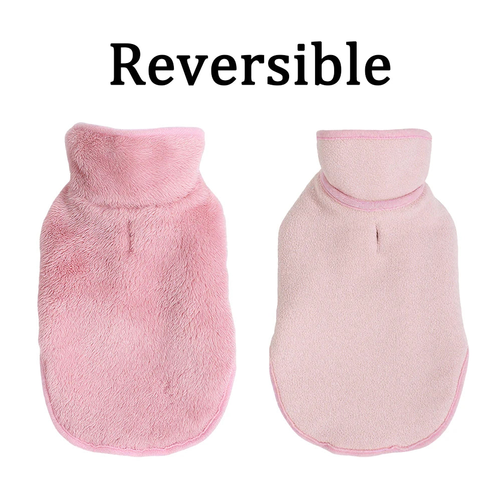 Reversible Fleece Cat Jacket – High Neck | PuppyPaw™