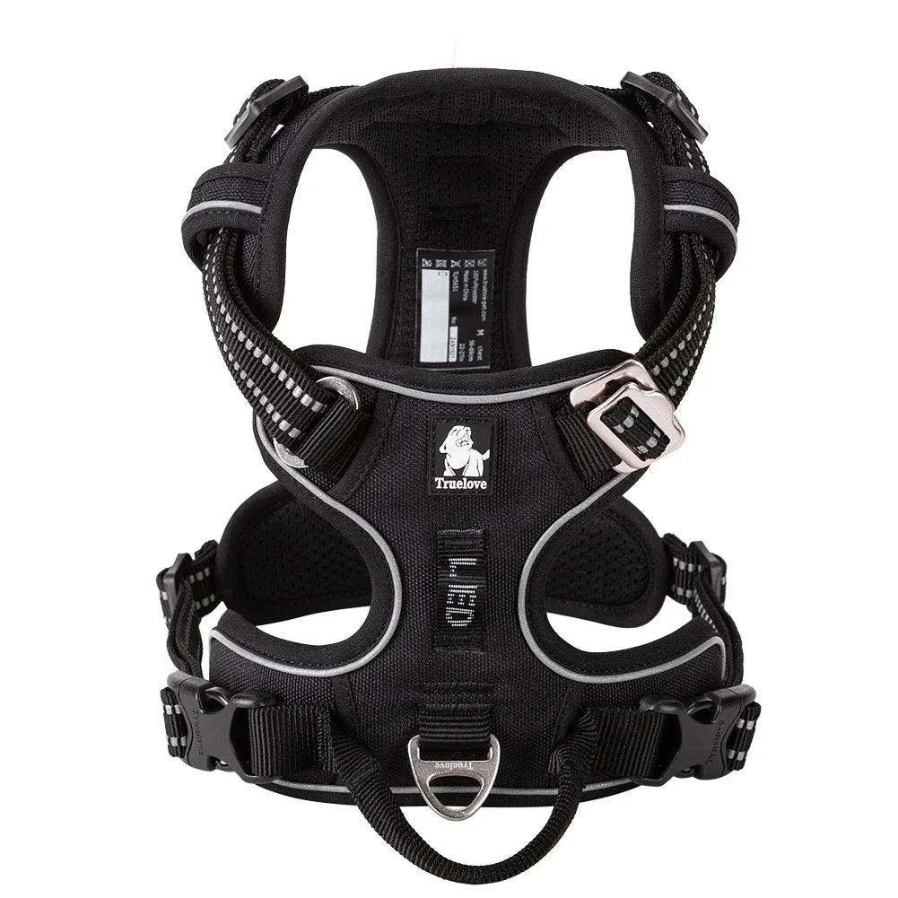 No-Pull Reflective Dog Harness – Back Handle | PuppyPaw™