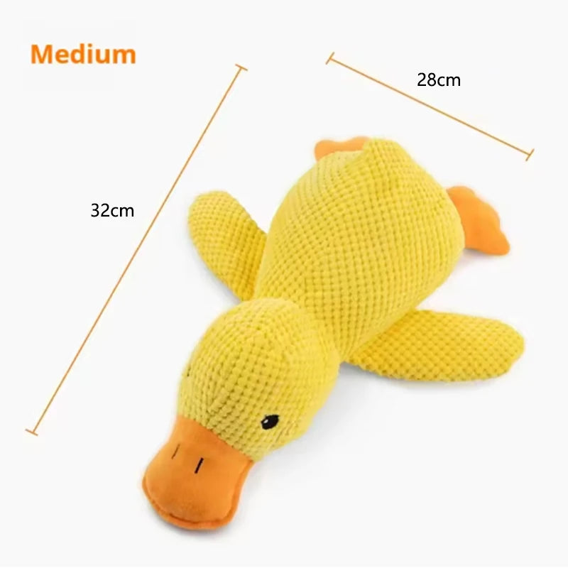 Plush Duck Dog Toy – Soft Squeaky Comfort | PuppyPaw™