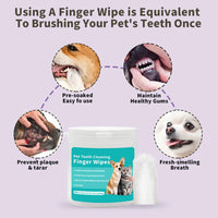 Pet Dental Cleaning Wipes – Finger Toothbrush | PuppyPaw™