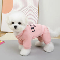 Thickened Dog Hoodie Jumpsuit – Fleece Lined | PuppyPaw™