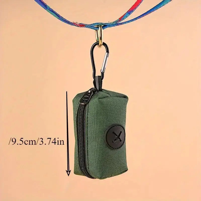 Canvas Dog Poop Bag Dispenser – Carabiner Clip | PuppyPaw™