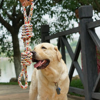 Dog Rope Knot Toy – Braided Polyester Chew | PuppyPaw™