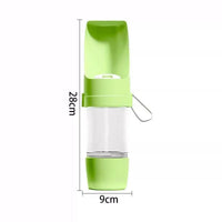 2-in-1 Dog Travel Bottle – Water & Food Feeder | PuppyPaw™