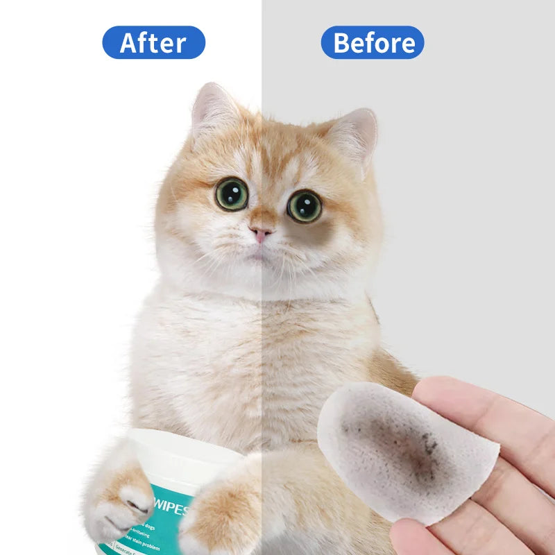 Pet Eye Cleaning Wipes – Tear Stain Removal Pads | PuppyPaw™