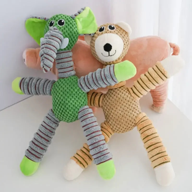 Indestructible Squeaky Dog Toy – Animal Shape | PuppyPaw™