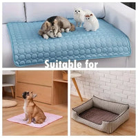 Cooling Ice Silk Pet Mat – Summer Sleeping Pad | PuppyPaw™