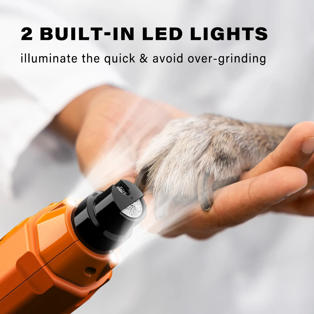 Pet Nail Grinder – 6-Speed Quiet Rechargeable | PuppyPaw™