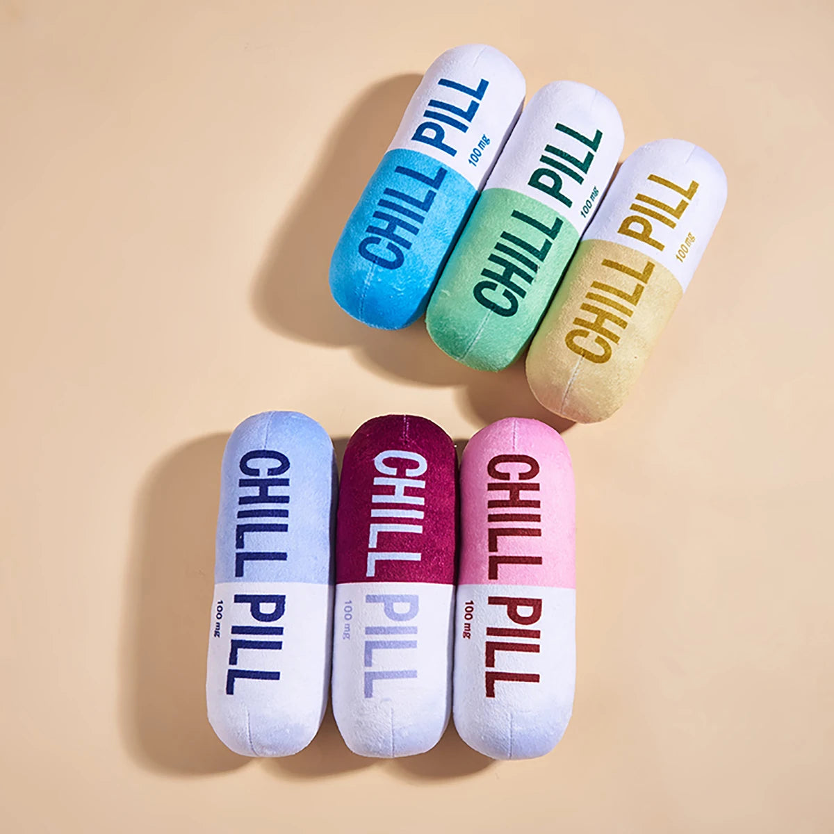 Squeaky Plush Pill Dog Toy – Bite-Resistant Chew | PuppyPaw™