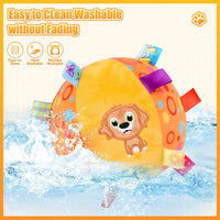 Soft Plush Dog Ball Toy – Bell & Label Chew | PuppyPaw™