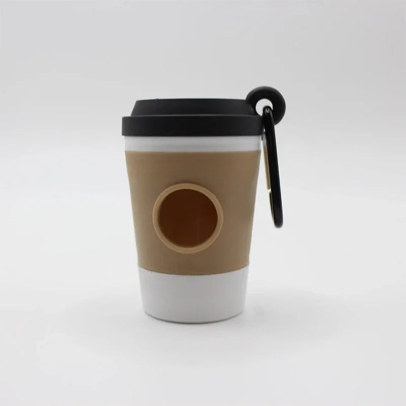 Coffee Cup Poop Bag Dispenser – Portable Leash Clip | PuppyPaw™