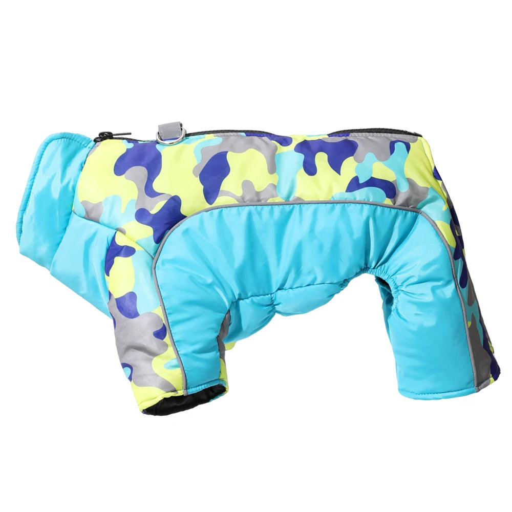 Reflective Dog Jumpsuit – Camo Winter Coat | PuppyPaw™