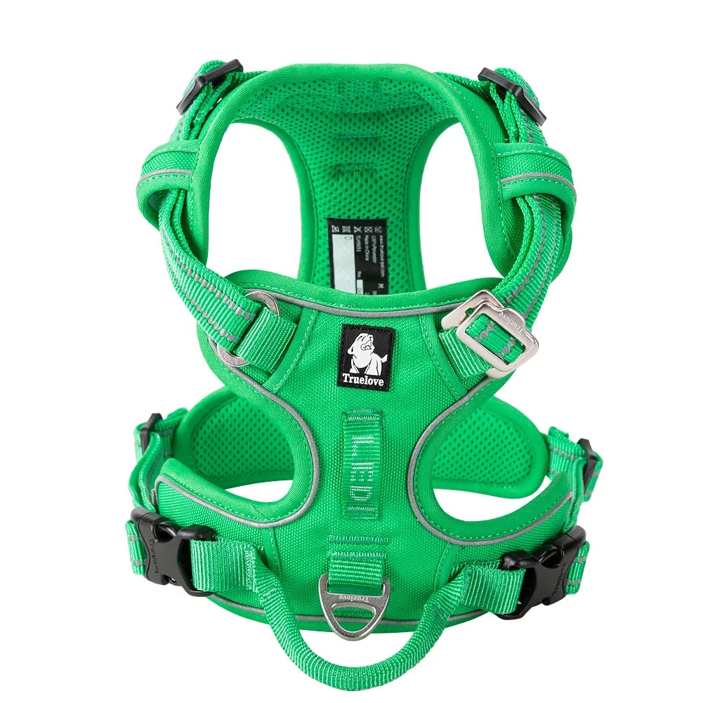 No-Pull Reflective Dog Harness – Back Handle | PuppyPaw™
