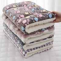 Plush Print Dog Sleeping Mat – Warm Winter Pad | PuppyPaw™