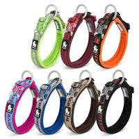 Reflective Nylon Dog & Cat Collar – Neoprene Padded | PuppyPaw™