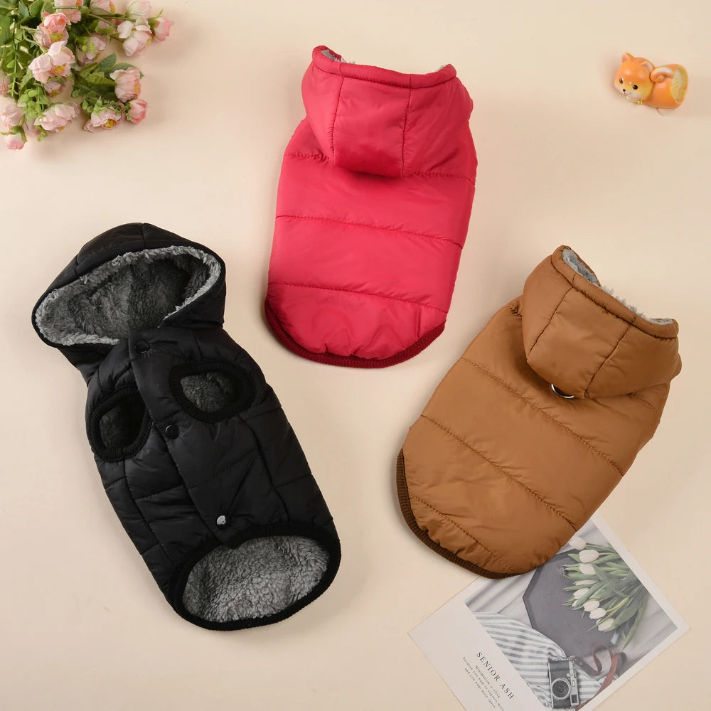 Waterproof Fleece Dog Coat – Hooded & Lined | PuppyPaw™