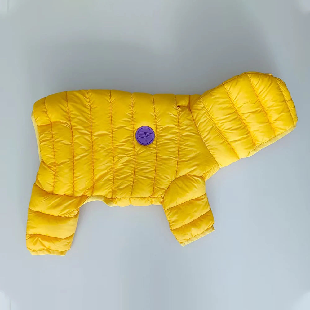 Dog Winter Jumpsuit – Padded Cotton Coat | PuppyPaw™