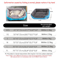 Plush Square Dog Sofa Bed – Waterproof Cushion | PuppyPaw™