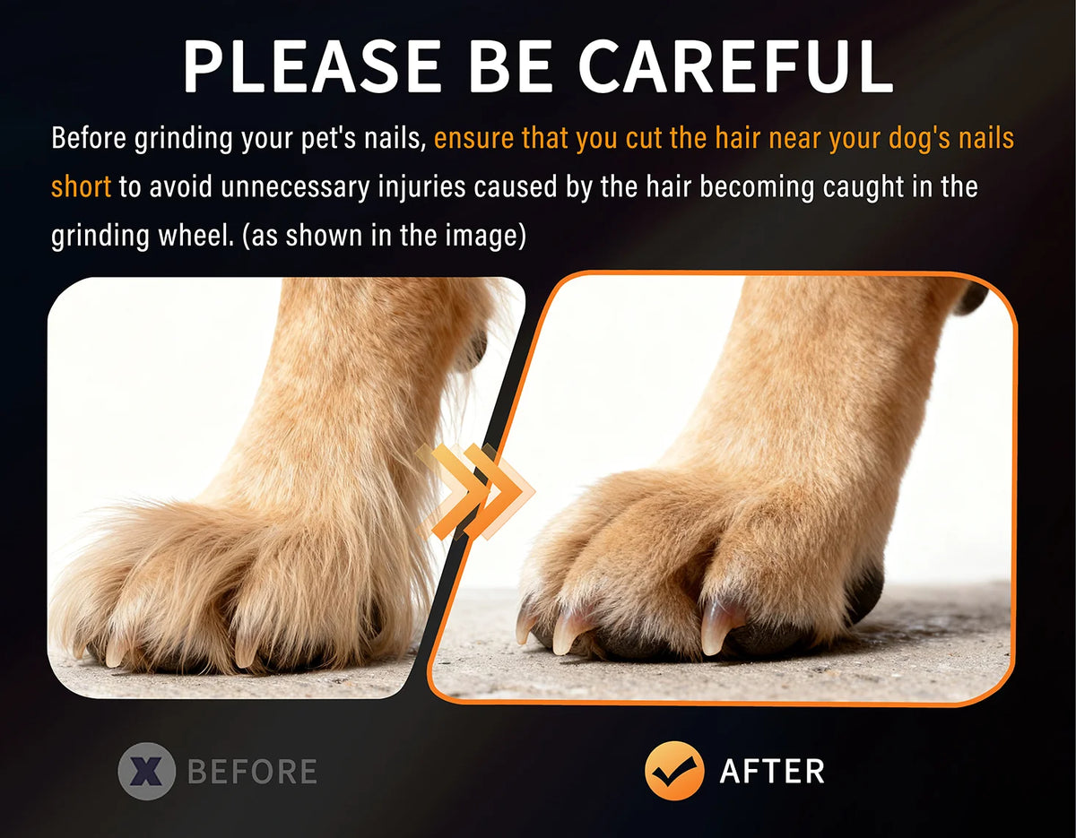 Pet Nail Grinder – 6-Speed Quiet Rechargeable | PuppyPaw™