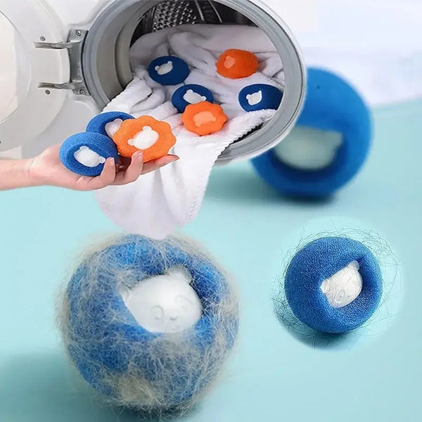 Pet Hair Laundry Balls – Reusable Fur Lint Trapper | PuppyPaw™