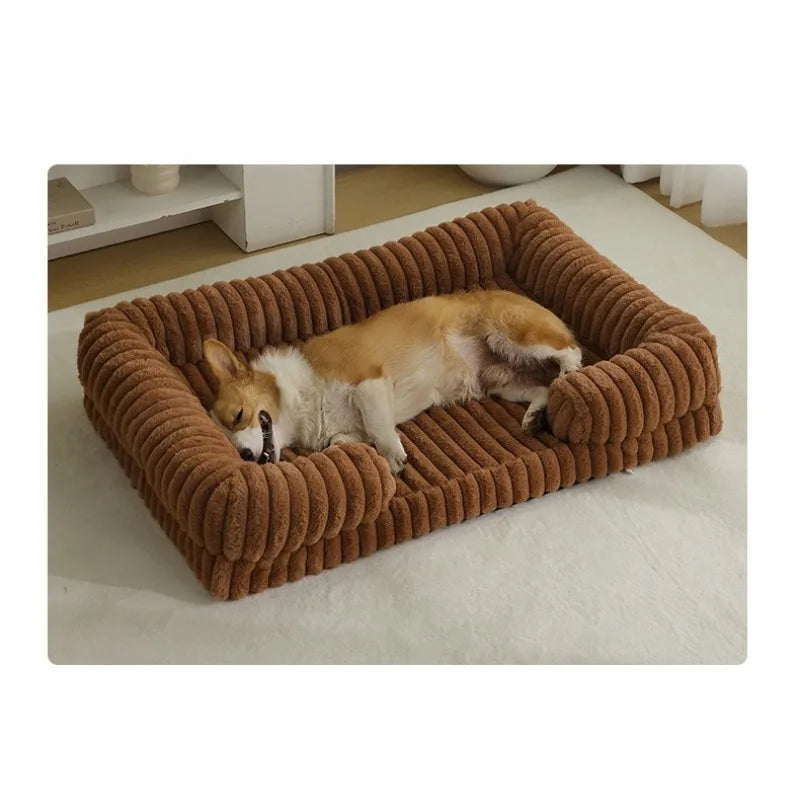 Calming Orthopedic Memory Foam Dog Bed – Bolster | PuppyPaw™