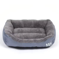 Plush Square Dog Sofa Bed – Waterproof Cushion | PuppyPaw™
